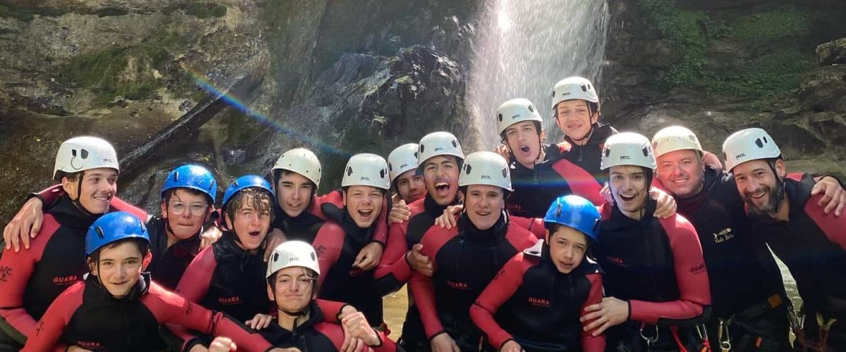 Activité canyoning pour collectivités et groupes.